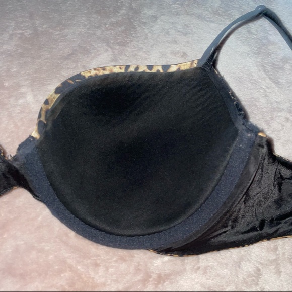 VS animal print lace very sexy lined Demi bra 36D - Picture 5 of 10